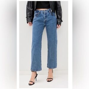 Levi's 90s 501 crop Women's Straight Leg Blue Jeans